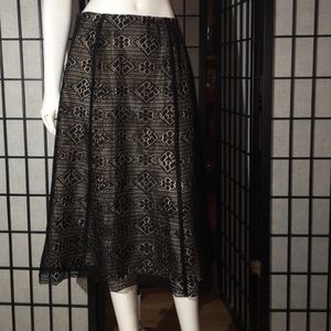 Black lace overlay skirt by Two Star Dog